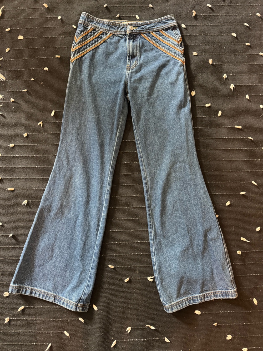 We The Free Rainbow Flare Jeans SZ 27